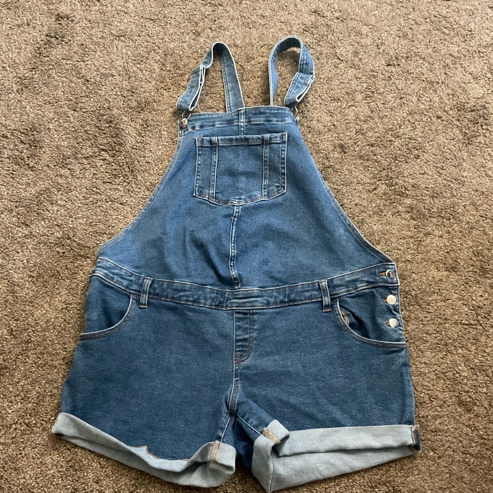 Isabel Maternity Shortall Jean Overall Shorts 14